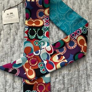 Colorful Coach Twilly, 100% Silk